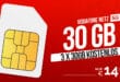 Vodafone Prepaid - 30GB nur 14.99 Euro alle 4 Wochen – 45€ Bonusguthaben – somit 3x 30GB kostenlos – ohne Vertragsbindung