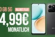 Honor 400 Smart für einmalig 29 Euro mit 10GB Allnet Flatrate nur 4.99 Euro monatlich