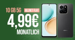 Honor 400 Smart für einmalig 29 Euro mit 10GB Allnet Flatrate nur 4.99 Euro monatlich