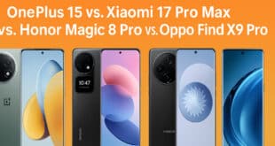 OnePlus 15 vs. Xiaomi 17 Pro Max vs. Honor Magic 8 Pro vs. Oppo Find X9 Pro – das große Flaggschiff-Duell 2025