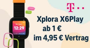 Xplora X6Play Kidswatch ab 1 € im 4,95 € Telekom-Tarif