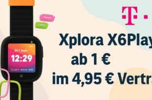 Xplora X6Play Kidswatch ab 1 € im 4,95 € Telekom-Tarif