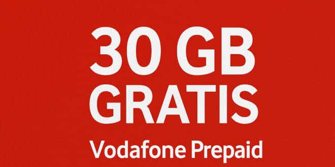 Vodafone Prepaid – 3x 30 GB 5G komplett kostenlos testen – nur für kurze Zeit!