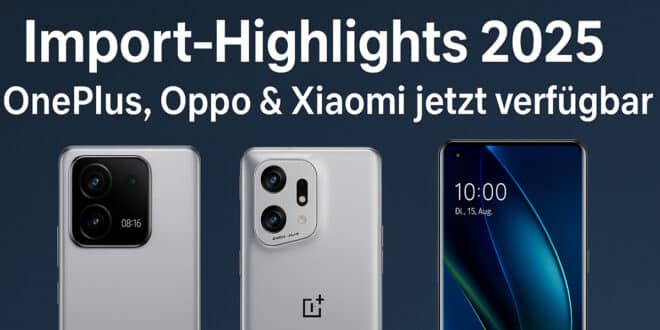 OnePlus 15, Oppo Find X9 Pro und Xiaomi 17-Serie: Die besten Import-Smartphones 2025 bei TradingShenzhen