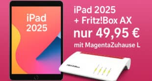 iPad 2025+ Fritz!Box 7530 AX für nur 49,95 € im Telekom MagentaZuhause L