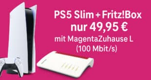 PS5 PlayStation 5 Slim + Fritz!Box 7530 AX für nur 49,95 € im Telekom MagentaZuhause L