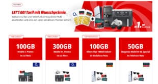 MediaMarkt o2 SIM-Only Aktion: 100 GB Allnet-Flat mit bis zu 300 € Prämie!