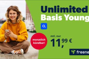 Für alle bis einschließlich 28 Jahre: Unlimited GB Internet-Flat (5 Mbit/s) im 5G-Netz nur 11.99 Euro monatlich
