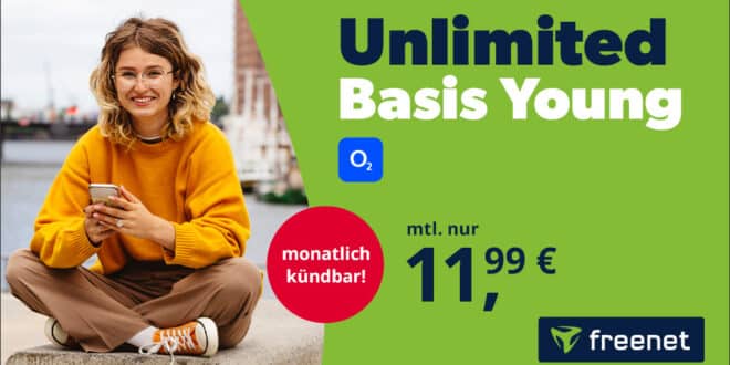 Für alle bis einschließlich 28 Jahre: Unlimited GB Internet-Flat (5 Mbit/s) im 5G-Netz nur 11.99 Euro monatlich