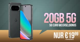 Google Pixel 10 für einmalig 151 Euro mit 20GB Allnet Flat und 50 Euro Wechselbonus nur 19.99 Euro monatlich