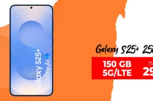 Samsung Galaxy S25+ (S25Plus) für einmalig 159 Euro mit 150GB Allnet Flat nur 29 Euro monatlich