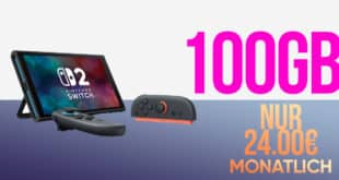 Nintendo Switch 2 für einmalig 69 Euro mit 100GB Allnet Flat nur 24 Euro monatlich