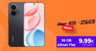 Honor 400 für einmalig 37 Euro mit 35GB Allnet Flat und 30 Euro Wechselbonus nur 9.99 Euro monatlich