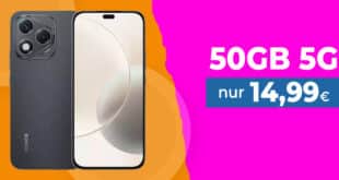 Honor 400 Lite für einmalig 29 Euro mit 50GB Allnet Flat und 150 Euro Wechselbonus nur 14.99 Euro monatlich