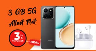 Honor 400 Smart + CHOICE Earbuds X7 lite für einmalig 49 Euro mit 3GB Allnet Flat nur 3.99 Euro monatlich
