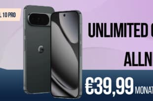 Google Pixel 10 Pro für einmalig 29 Euro mit unlimited Allnet Flat und 150 Euro Bonus nur 39.99 Euro monatlich