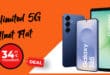 Samsung Galaxy S25 & Galaxy Tab A11 für einmalig 69 Euro mit unlimited Allnet Flat und 150 Euro Bonus nur 34.99 Euro monatlich