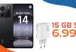 Xiaomi Redmi Note 14 & Xiaomi 67W HyperCharge für einmalig 29.99 Euro mit 15GB Allnet Flat nur 6.99 Euro monatlich