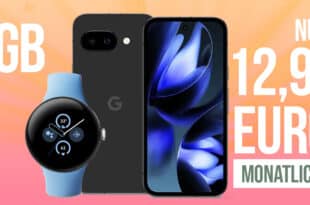 Google Pixel 9a inkl. Google Pixel Watch 2 WiFi für einmalig 19 Euro mit 8GB Allnet Flat nur 12.99 Euro monatlich