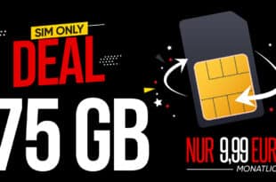 Black Weeks Deal - 75GB Allnet Flatrate nur 9.99 Euro monatlich