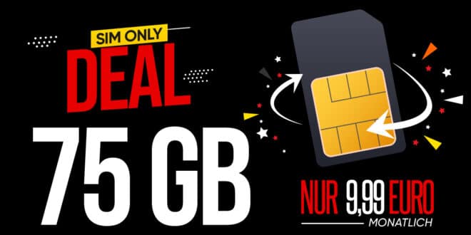 Black Weeks Deal - 75GB Allnet Flatrate nur 9.99 Euro monatlich