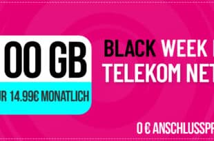 100GB Telekom Allnet Flat mit bis zu 50 Mbit/s im Download nur 14.99 Euro monatlich