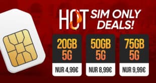 Black Deals monatlich kündbar - 20GB Allnet nur 4.99 Euro monatlich - 50GB nur 8.99 Euro - 75GB Allnet nur 9.99 Euro