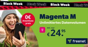 Black Week Deal: Telekom Magenta Mobil M Unlimited GB nur 24.95 Euro monatlich