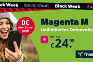 Black Week Deal: Telekom Magenta Mobil M Unlimited GB nur 24.95 Euro monatlich