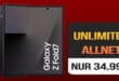 Samsung Galaxy Z Fold7 für einmalig 509 Euro mit unlimited Allnet Flat und 150 Euro Bonus nur 34.99 Euro monatlich