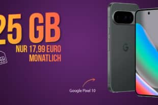 Google Pixel 10 für einmalig 49 Euro mit 25GB Allnet Flat nur 17.99 Euro monatlich