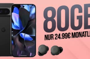 Google Pixel 9 Pro & Pixel Buds Pro 2 für einmalig 29 Euro mit 80GB Allnet Flat nur 24.99 Euro monatlich