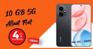 Black Friday Deal - Honor 400 256GB für einmalig 49 Euro mit 10GB Allnet Flat nur 4.99 Euro monatlich