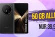Honor Magic V5 für einmalig 429 Euro mit 50GB Allnet Flat und 150 Euro Wechselbonus nur 39.95 Euro monatlich