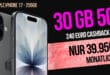 iPhone 17 für einmalig 149 Euro mit 30GB Telekom Allnet Flat und 240 Euro Cashback nur 39.95 Euro monatlich
