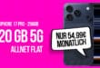 iPhone 17 Pro für einmalig 49 Euro mit 120GB Telekom Allnet Flat und 50 Euro Wechselbonus für 54.99 Euro monatlich