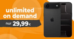 iPhone Air für einmalig 319 Euro mit o2 unlimited on demand und 150€ Guthaben nur 29.99 Euro monatlich