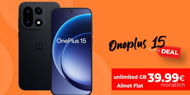 OnePlus 15 512GB mit Vertrag - mit Vodafone unlimited Allnet Flat und 100 Euro Wechselbonus für einmalig 239 Euro und monatlich nur 39.99 Euro