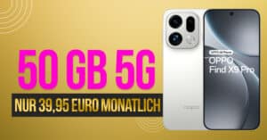 OPPO Find X9 Pro mit Vertrag – 512GB für einmalig 319 Euro mit 120GB Allnet Flat und 150 Euro Wechselbonus nur 49.99 Euro monatlich