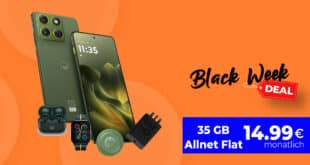 Motorola Edge 70 512GB & Zubehörpaket für einmalig 69 Euro mit 35GB Allnet Flat nur 14.99 Euro monatlich