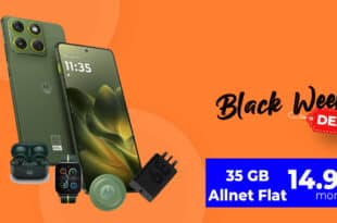Motorola Edge 70 mit 512GB & Zubehörpaket für einmalig 49 Euro mit 35GB Allnet Flatrate nur 14.99 Euro monatlich