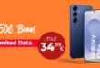 Samsung Galaxy S25+ (S25Plus) mit unlimited Allnet Flat und 150 Euro Guthaben nur 34.99 Euro monatlich