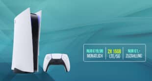 PS5 Sony Playstation 5 Slim Digital Edition mit 2x 15GB Allnet Flat nur 19.98 Euro monatlich
