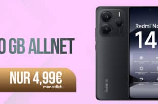 Xiaomi Redmi Note 14 5G 256GB für einmalig 49 Euro mit 10GB Allnet Flatrate nur 4.99 Euro monatlich