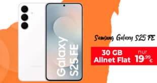 Samsung Galaxy S25 FE 256GB für einmalig 29 Euro mit 30GB Vodafone Allnet Flat nur 19.99 Euro monatlich