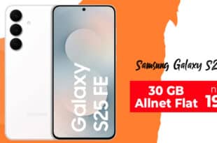 Samsung Galaxy S25 FE 256GB für einmalig 29 Euro mit 30GB Vodafone Allnet Flat nur 19.99 Euro monatlich