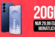Samsung Galaxy S25+ (S25Plus) für einmalig 79 Euro mit 20GB Allnet Flat (+999GB Datasnack) und 100 Euro Wechselbonus nur 29.99 Euro monatlich