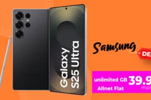 Samsung Galaxy S25 Ultra für einmalig 149 Euro mit Telekom unlimited Allnet Flat und 150€ Cashback nur 39.95 Euro monatlich