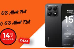 Xiaomi 15T für einmalig 29 Euro mit 15GB Allnet Flatrate & 10GB Allnet Flat nur 14.98 Euro monatlich