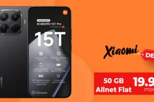 Xiaomi 15T Pro 512GB mit 50GB Allnet Flat nur 19.99 Euro monatlich